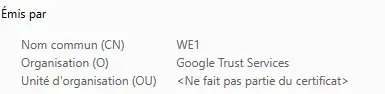 Esy-web a été certifié A+ ce qui assure une conformité parfaite du certificat HTTPS